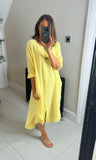 Tara cotton cheesecloth tunic dress