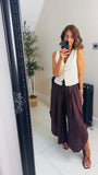 Kiki split leg swishy trousers