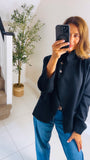 New Allegra high neck crossover knit cardigan