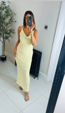 Sale last one Sophie spaghetti strap ruffle maxi