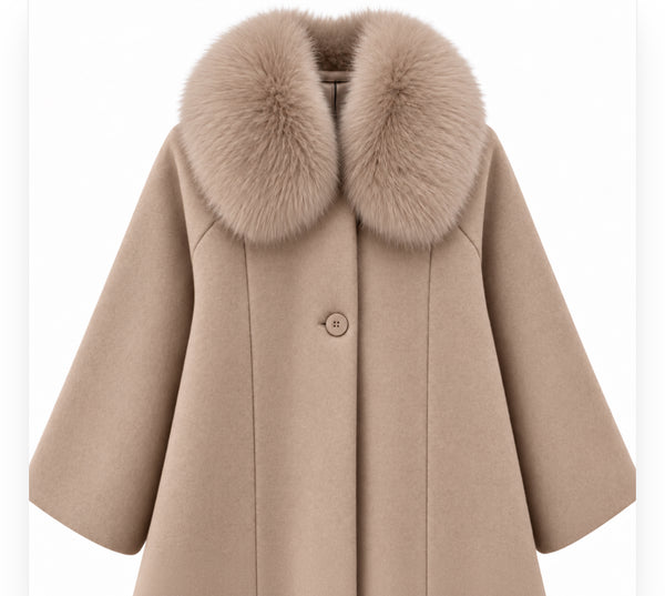 New Kendal faux fur collar swing style jacket