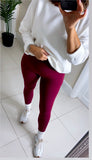 Burgundy Energy Leggings trousers