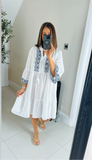 Mykonos Tiered Anglaise dress