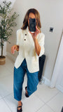 New Allegra high neck crossover knit cardigan