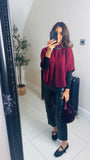 New Bay cape style swing knit cardigan