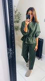 New Leon soft scuba barrel leg style co-ord