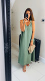 Carlo gold buckle maxi