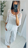 Charli crochet top with vest