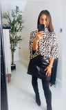 New Roxanne Boxy Leopard jumper