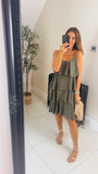 New Hailie tiered ruffle dress