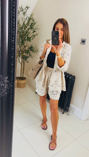Monroe bandana print shorts & shirt coord