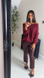 Morgan off the shoulder knit jumper