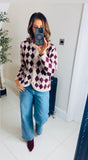 New Sandie diamond knit cardigan