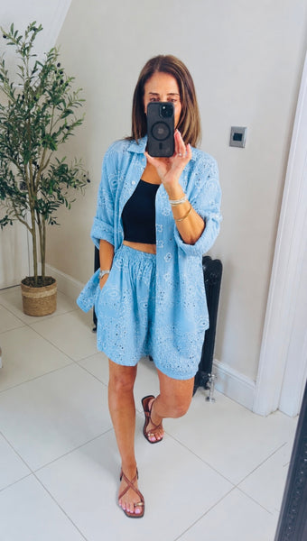 New Monroe bandana print shorts & shirt coord