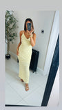 Sale last one Sophie spaghetti strap ruffle maxi