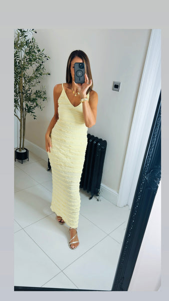 Sale last one Sophie spaghetti strap ruffle maxi