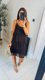 New Tivoli silk tiered dress