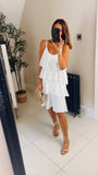 New Hailie tiered ruffle dress