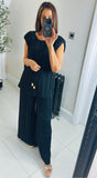 Belle pleated trouser set