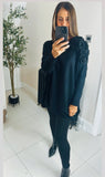 New Ruffle Roses fine knit jumper