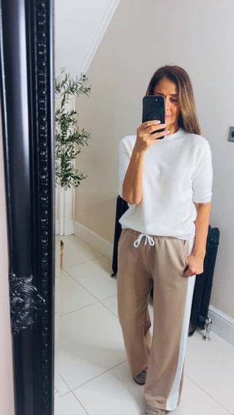 New Stella side stripe joggers