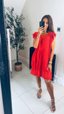New Jude cotton embroidery swing dress