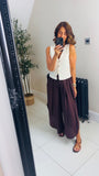 Kiki split leg swishy trousers