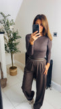 New sport luxe trousers with contrast trim waist