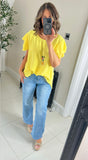 Mia ruffle sleeve top
