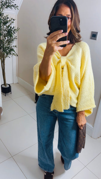 Bonnie bow detail jumper