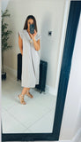 Sale last one Ava gold button midi dress