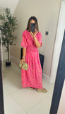 New Bali gold blossom maxi dress