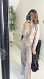 New Reeva soft knit double zip coord