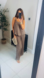 New Wren pleated trousers & vest coord set