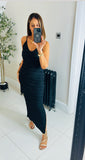 Sale last one Sophie spaghetti strap ruffle maxi