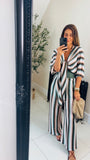 New Puro zig zag beach trousers and wrap coord