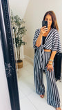 New Puro zig zag beach trousers and wrap coord