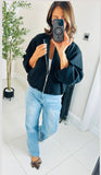 Bubble hem bomber Jacket