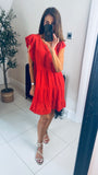 New Jude cotton embroidery swing dress