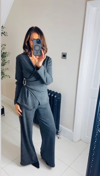 New Edie gold buckle coord set trousers & top