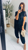 New Tracy boho style lace sleeve top
