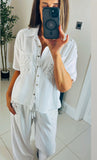 Florence crochet pocket trouser co-ord