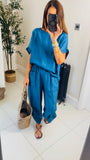 New Lulu denim trousers & top coord set