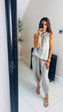 New Gemma leopard print slouchy vest top