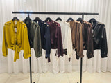 New Petra satin tie front blouse