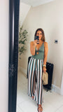 New Puro zig zag beach trousers and wrap coord