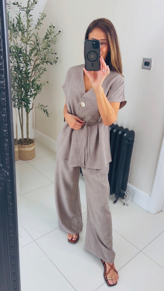 New Immy linen look trouser co-ord