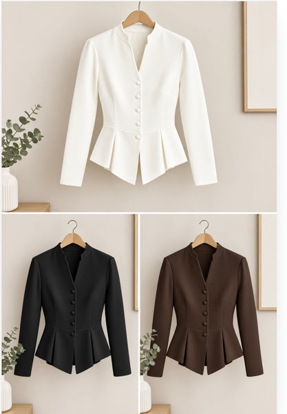 New Seren soft stretch peplum cardigan
