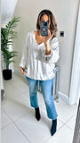 New Florence satin slouch top