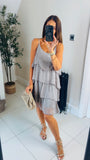 New Tivoli silk tiered dress